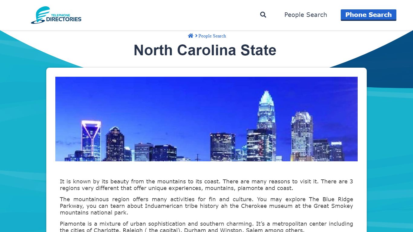 North Carolina State | Telephone Directories